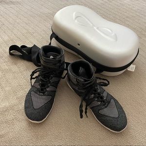 black nfinity titan hightop cheer shoes